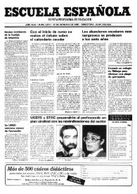 Portada:Escuela española. Año XLIX, núm. 2974, 12 de octubre de 1989