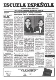 Escuela española. Año L, núm. 2985, 4 de enero de 1990