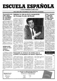 Escuela española. Año L, núm. 2986, 11 de enero de 1990
