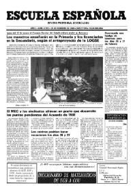 Escuela española. Año L, núm. 2991, 15 de febrero de 1990