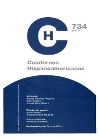 Portada:Cuadernos Hispanoamericanos. Núm. 734, agosto 2011