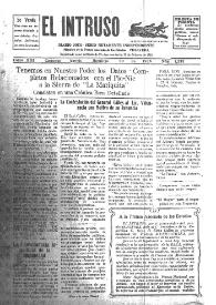 Portada:El intruso. Diario Joco-serio netamente independiente. Tomo XIII, núm. 1232, domingo 30 de agosto de 1925
