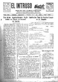 Portada:El intruso. Diario Joco-serio netamente independiente. Tomo XIII, núm. 1242, viernes 11 de septiembre de 1925
