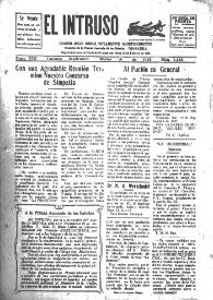 Portada:El intruso. Diario Joco-serio netamente independiente. Tomo XIII, núm. 1245, martes 15 de septiembre de 1925