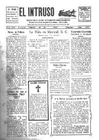 Portada:El intruso. Diario Joco-serio netamente independiente. Tomo XIII, núm. 1279, domingo 25 de octubre de 1925