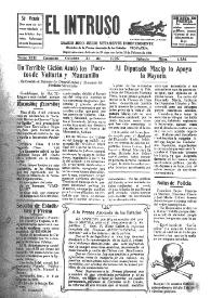 Portada:El intruso. Diario Joco-serio netamente independiente. Tomo XIII, núm. 1284, sábado 31 de octubre de 1925