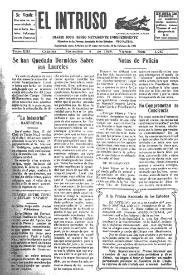 Portada:El intruso. Diario Joco-serio netamente independiente. Tomo XIII, núm. 1287, viernes 6 de noviembre de 1925