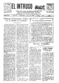 Portada:El intruso. Diario Joco-serio netamente independiente. Tomo XIII, núm. 1293, viernes 13 de noviembre de 1925