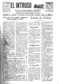 Portada:El intruso. Diario Joco-serio netamente independiente. Tomo XIII, núm. 1295, domingo 15 de noviembre de 1925