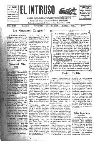 Portada:El intruso. Diario Joco-serio netamente independiente. Tomo XIII, núm. 1296, martes 17 de noviembre de 1925