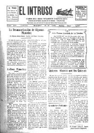 Portada:El intruso. Diario Joco-serio netamente independiente. Tomo XIV, núm. 1320, martes 15 de diciembre de 1925