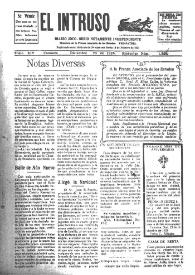 Portada:El intruso. Diario Joco-serio netamente independiente. Tomo XIV, núm. 1326, miércoles 23 de diciembre de 1925