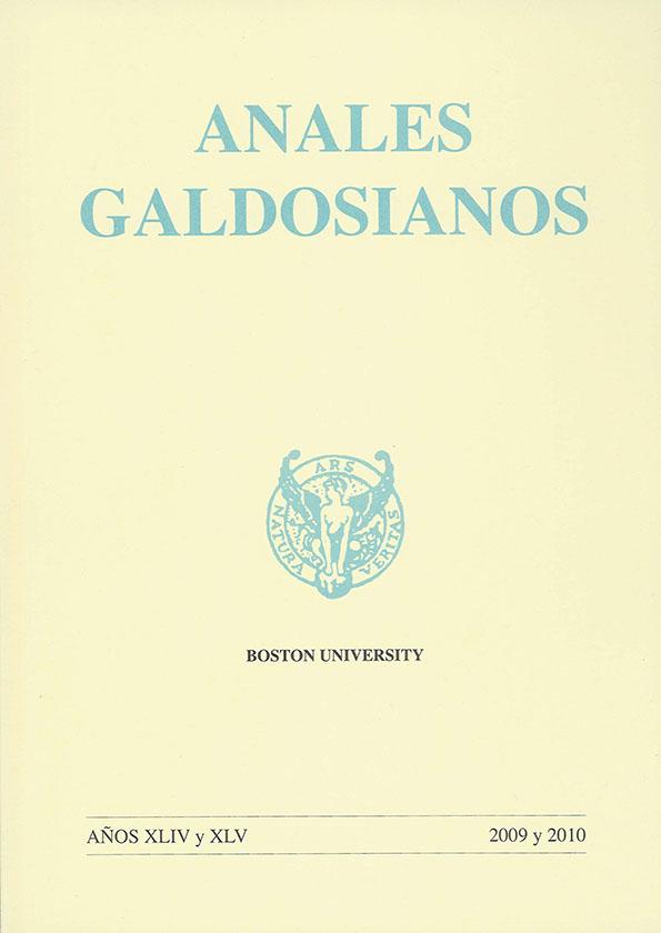 Anales galdosianos. Año XLIV y XLV, 2009-2010 | Biblioteca Virtual Miguel de Cervantes