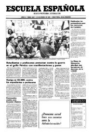 Portada:Escuela española. Año LI, núm. 3034, 24 de enero de 1991