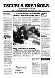 Portada:Escuela española. Año LI, núm. 3035, 31 de enero de 1991
