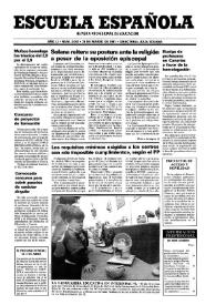 Portada:Escuela española. Año LI, núm. 3042, 21 de marzo de 1991