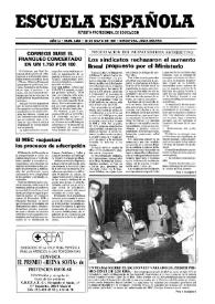 Portada:Escuela española. Año LI, núm. 3052, 30 de mayo de 1991