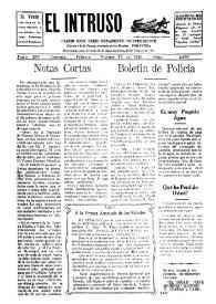 Portada:El intruso. Diario Joco-serio netamente independiente. Tomo XIV, núm. 1380, viernes 26 de febrero de 1926