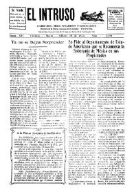 Portada:El intruso. Diario Joco-serio netamente independiente. Tomo XIV, núm. 1399, sábado 20 de marzo de 1926
