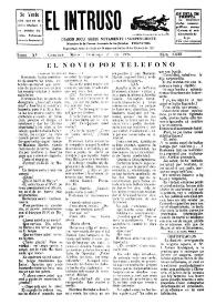 Portada:El intruso. Diario Joco-serio netamente independiente. Tomo XV, núm. 1435, domingo 2 de mayo de 1926