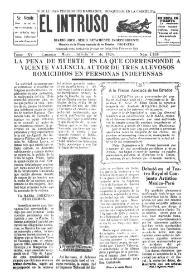 Portada:El intruso. Diario Joco-serio netamente independiente. Tomo XV, núm. 1439, sábado 8 de mayo de 1926