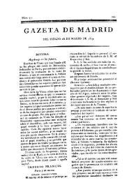 Portada:Gazeta de Madrid. 1809. Núm. 77, 18 de marzo de 1809