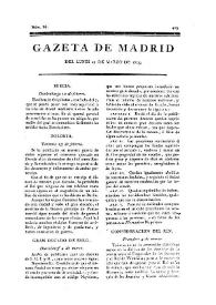 Portada:Gazeta de Madrid. 1809. Núm. 86, 27 de marzo de 1809