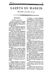 Portada:Gazeta de Madrid. 1809. Núm. 114, 24 de abril de 1809