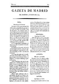 Gazeta de Madrid. 1809. Núm. 127, 7 de mayo de 1809 | Biblioteca Virtual Miguel de Cervantes