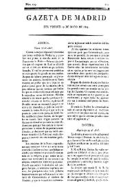 Gazeta de Madrid. 1809. Núm. 139, 19 de mayo de 1809 | Biblioteca Virtual Miguel de Cervantes