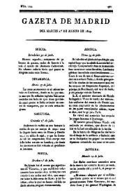 Gazeta de Madrid. 1809. Núm. 214, 1º de agosto de 1809 | Biblioteca Virtual Miguel de Cervantes