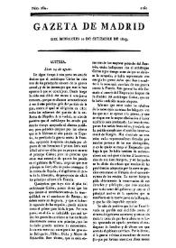 Portada:Gazeta de Madrid. 1809. Núm. 264, 20 de septiembre de 1809