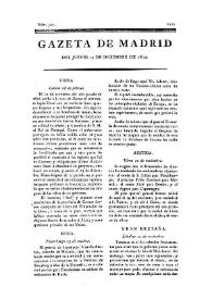 Portada:Gazeta de Madrid. 1809. Núm. 349, 14 de diciembre de 1809