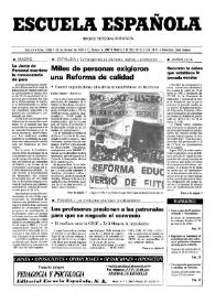 Escuela española. Año LII, núm. 3085, 20 de febrero de 1992