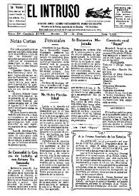 Portada:El intruso. Diario Joco-serio netamente independiente. Tomo XV, núm. 1483, martes 29 de junio de 1926