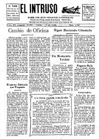 Portada:El intruso. Diario Joco-serio netamente independiente. Tomo XV, núm. 1486, viernes 2 de julio de 1926