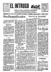 Portada:El intruso. Diario Joco-serio netamente independiente. Tomo XVI, núm. 1507, martes 27 de julio de 1926