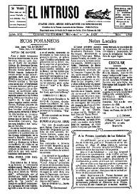 Portada:El intruso. Diario Joco-serio netamente independiente. Tomo XVI, núm. 1544, miércoles 8 de septiembre de 1926