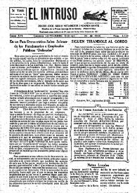Portada:El intruso. Diario Joco-serio netamente independiente. Tomo XVI, núm. 1559, domingo 26 de septiembre de 1926