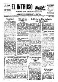 Portada:El intruso. Diario Joco-serio netamente independiente. Tomo XVI, núm. 1582, sábado 23 de octubre de 1926