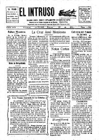 Portada:El intruso. Diario Joco-serio netamente independiente. Tomo XVI, núm. 1584, martes 26 de octubre de 1926