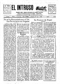 Portada:El intruso. Diario Joco-serio netamente independiente. Tomo XVII, núm. 1622, viernes 10 de diciembre de 1926