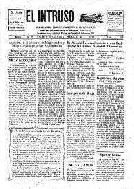 Portada:El intruso. Diario Joco-serio netamente independiente. Tomo XVII, núm. 1631, martes 21 de diciembre de 1926