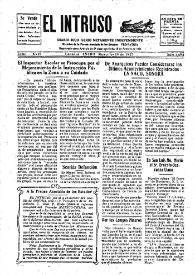 Portada:El intruso. Diario Joco-serio netamente independiente. Tomo XVII, núm. 1654, miércoles 19 de enero de 1927