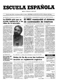 Escuela española. Año LIII, núm. 3132, 18 de febrero de 1993
