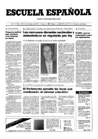 Escuela española. Año LIII, núm. 3133, 25 de febrero de 1993