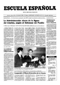 Escuela española. Año LIII, núm. 3135, 11 de marzo de 1993