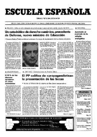Portada:Escuela española. Año LIII, núm. 3153, 15 de julio de 1993