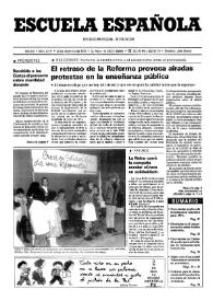 Portada:Escuela española. Año LIII, núm. 3171, 23 de diciembre de 1993