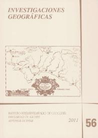 Investigaciones Geográficas. Núm. 56, 2011 | Biblioteca Virtual Miguel de Cervantes